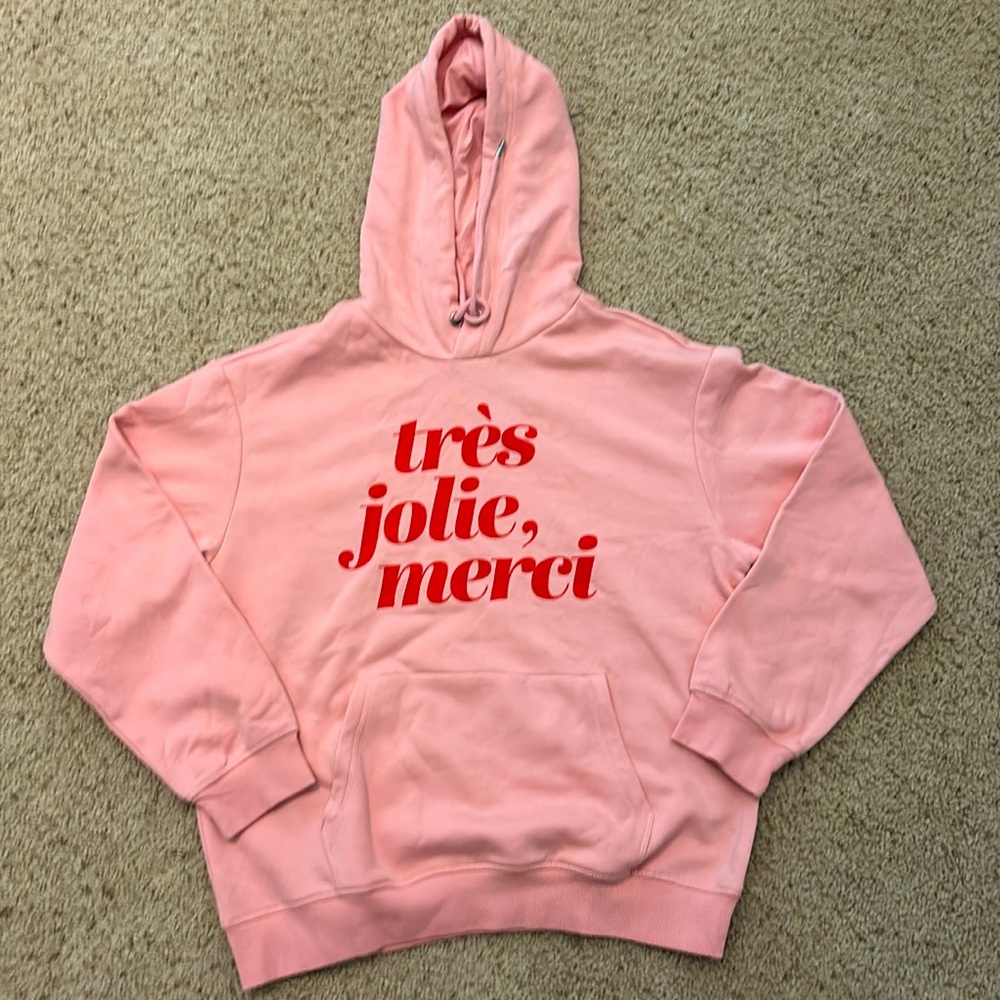H&M Pink Hoodie with Graphic- NEW with Tag
